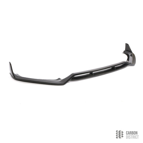 Audi A4/S4 (B9) carbon fibre front lip (V2) — 3K twill gloss finish