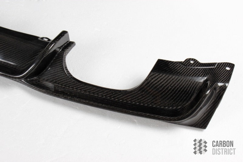 BMW 3 Series (F30) carbon fibre rear diffuser — 3K twill gloss finish