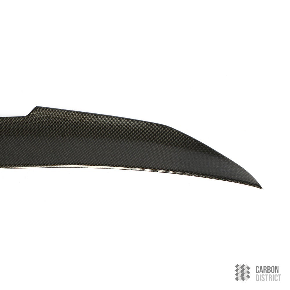 BMW 5 Series (E60) carbon fibre spoiler — 3K twill gloss finish