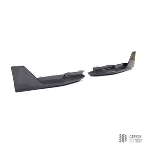 BMW M4 (G82/G83) dry carbon fibre rear bumper cupwing winglets — full product view