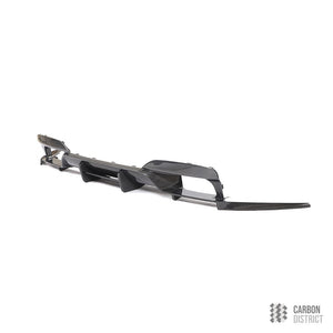 BMW M6 (F06/F12/F13) carbon fibre rear diffuser — 3K twill gloss finish