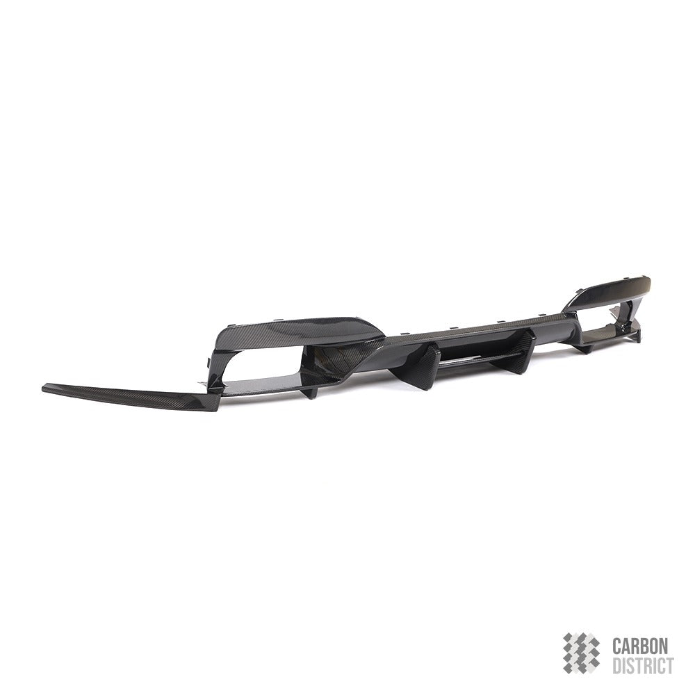 BMW M6 (F06/F12/F13) carbon fibre rear diffuser — fits 2012-2018