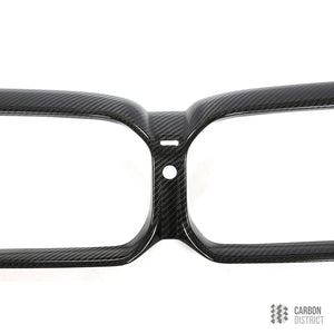 BMW M5 (F90 Facelift) dry carbon fibre kidney grille — dry carbon weave