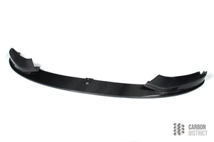 BMW 4 Series (F32/F33/F36) carbon fibre front lip (M-Tech) — 3K twill gloss finish