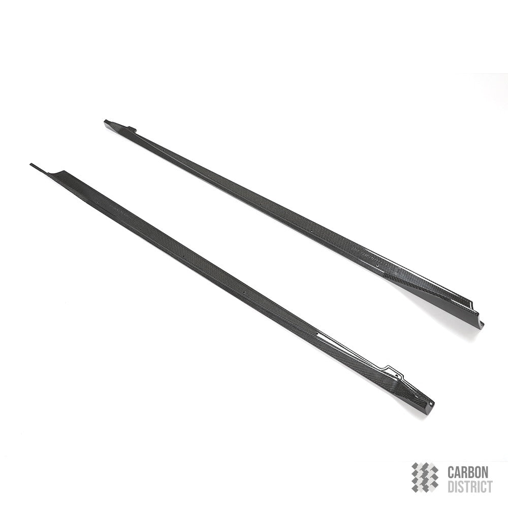 Toyota Supra (A90) carbon fibre side skirts — made to order in genuine carbon fibre