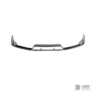 Porsche 911 (992) dry carbon fibre front lip — dry carbon weave