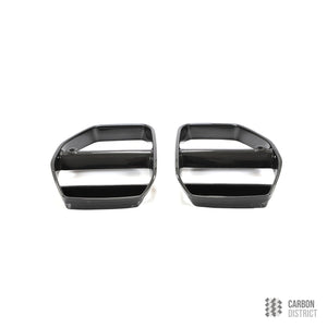BMW M3/M4 (G80/G82/G83) dry carbon fibre GT4 front grille — dry carbon weave