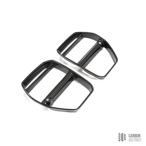 BMW M3/M4 (G80/G82/G83) dry carbon fibre GT4 front grille — made to order in genuine carbon fibre