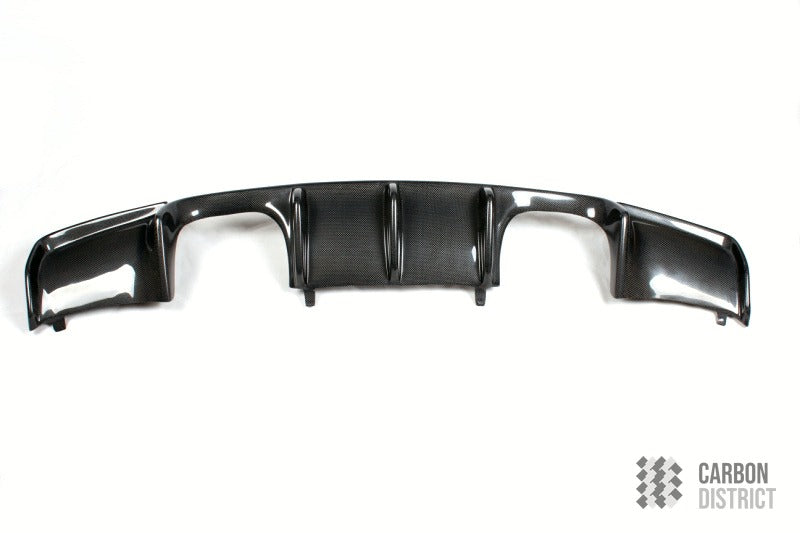 BMW M3 (E92/E93) carbon fibre rear diffuser — UV-stable gloss finish detail