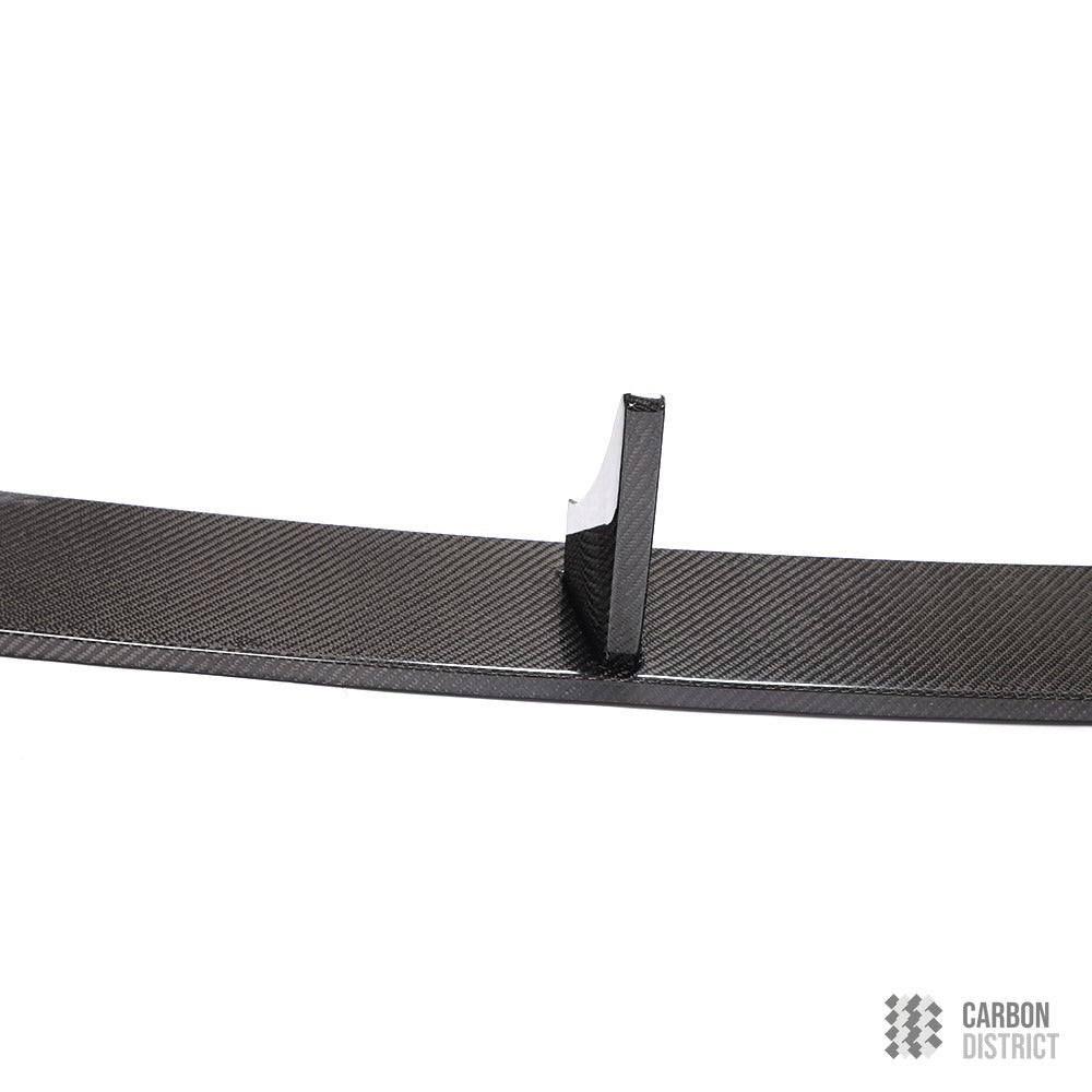 Toyota Supra (A90) carbon fibre rear diffuser (Lip Style) — UV-stable gloss finish detail