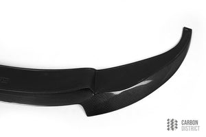BMW M6 (F06/F12/F13) carbon fibre front lip — UV-stable gloss finish detail