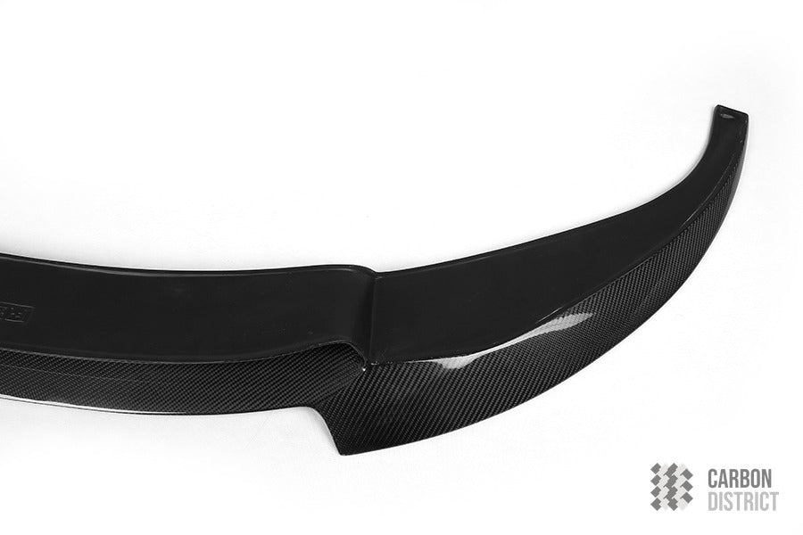 BMW M6 (F06/F12/F13) carbon fibre front lip — UV-stable gloss finish detail
