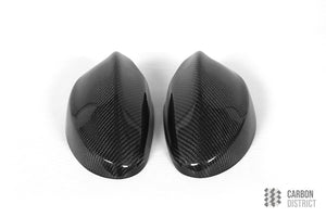 BMW 3 Series (E90) carbon fibre mirror caps — made to order in genuine carbon fibre