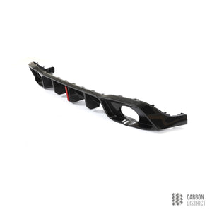 VW Golf Mk8 carbon fibre rear diffuser — 3K twill gloss finish