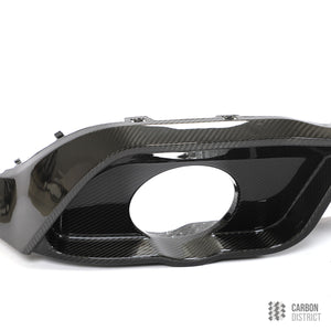 VW Golf Mk8 carbon fibre rear diffuser — full product view