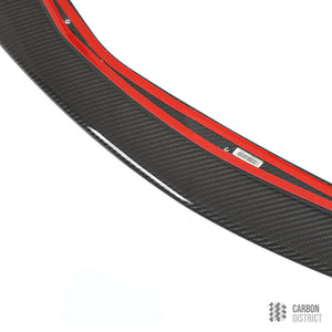Toyota Supra (A90) carbon fibre front lip — full product view