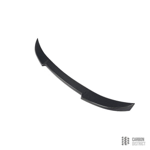 BMW (G90/G60) carbon fibre ducktail spoiler — 3K twill gloss finish