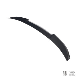 BMW (G90/G60) carbon fibre ducktail spoiler — full product view