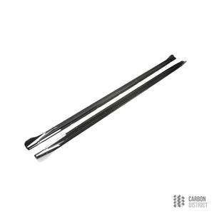 Audi RS3 (8Y) dry carbon fibre side skirts — dry carbon weave