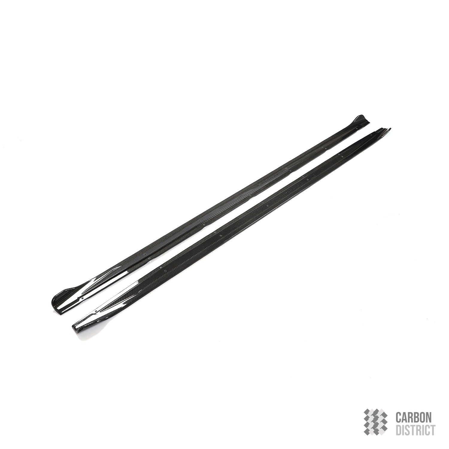 Audi RS3 (8Y) dry carbon fibre side skirts — dry carbon weave