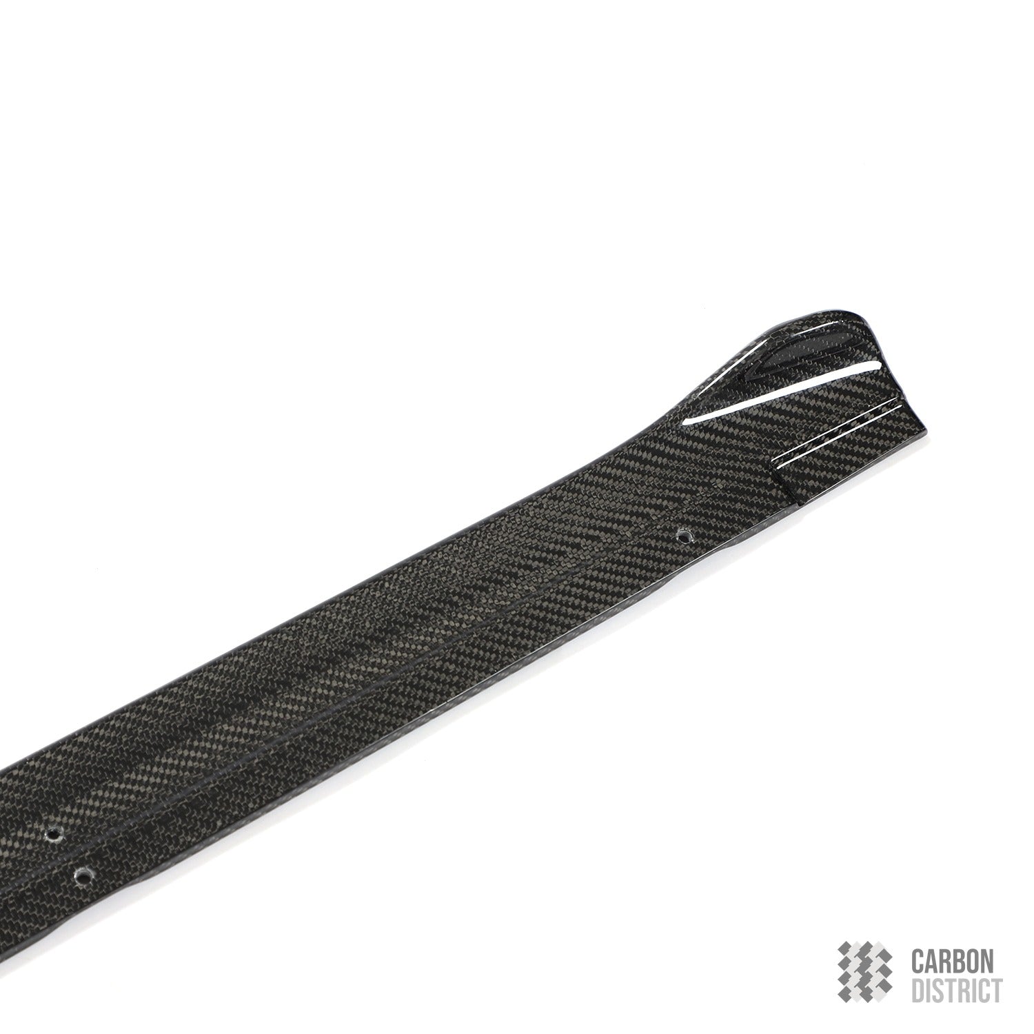 Audi RS3 (8Y) dry carbon fibre side skirts — UV-stable gloss finish detail