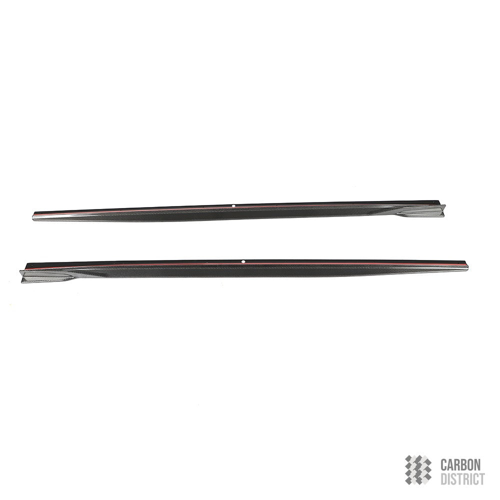 BMW 3 Series (G20) carbon fibre side skirts — fits 2019-2023