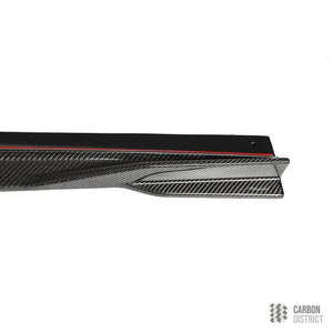 BMW 3 Series (G20) carbon fibre side skirts — made to order in genuine carbon fibre