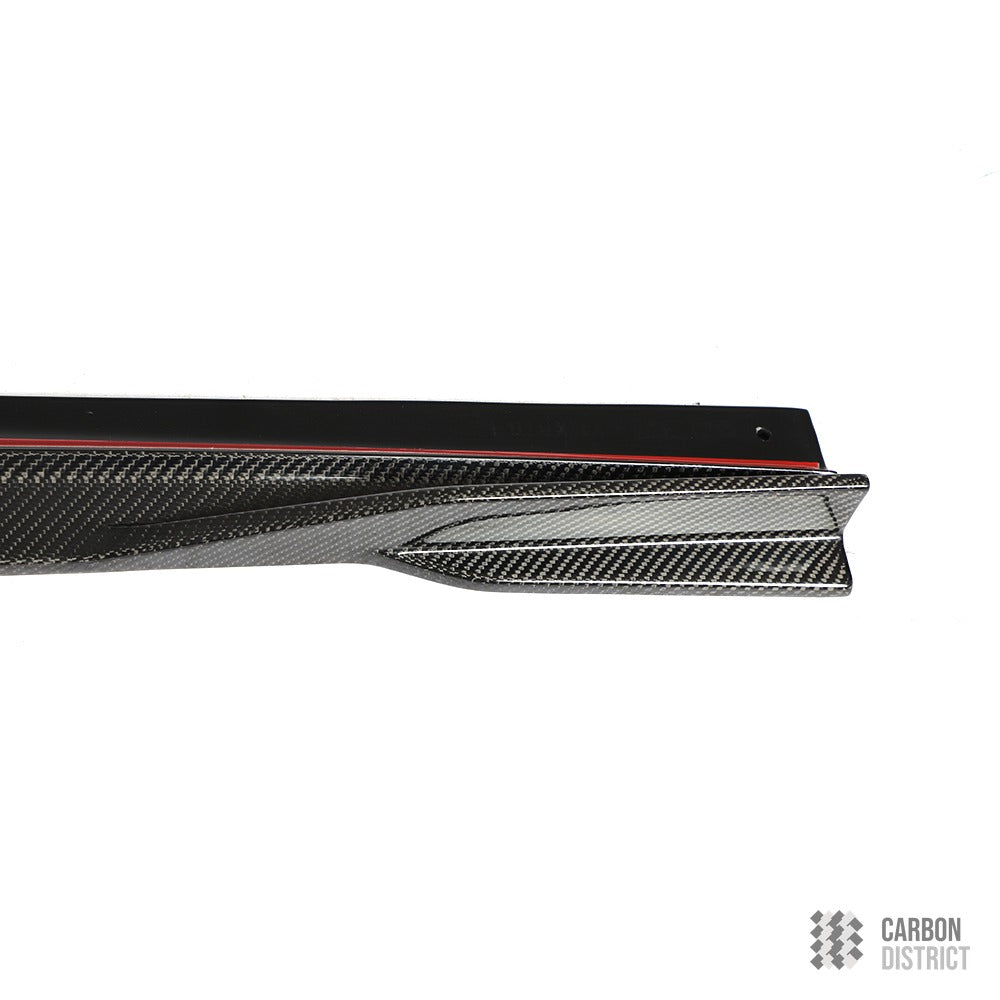BMW 3 Series (G20) carbon fibre side skirts — made to order in genuine carbon fibre