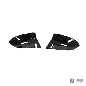 BMW X5 / X6 (F15/F16) carbon fibre mirror caps — 3K twill gloss finish