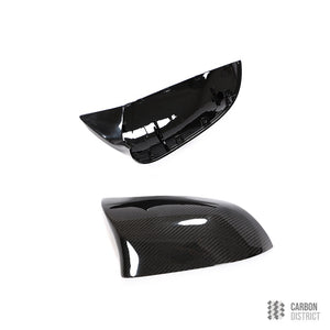BMW X5 / X6 (F15/F16) carbon fibre mirror caps — full product view