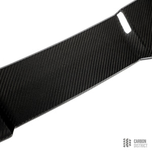 BMW M5 (G99) dry carbon fibre spoiler — full product view