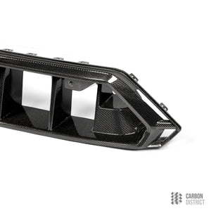 BMW M5 (G90/G99) carbon fibre front bumper insert — made to order in genuine carbon fibre