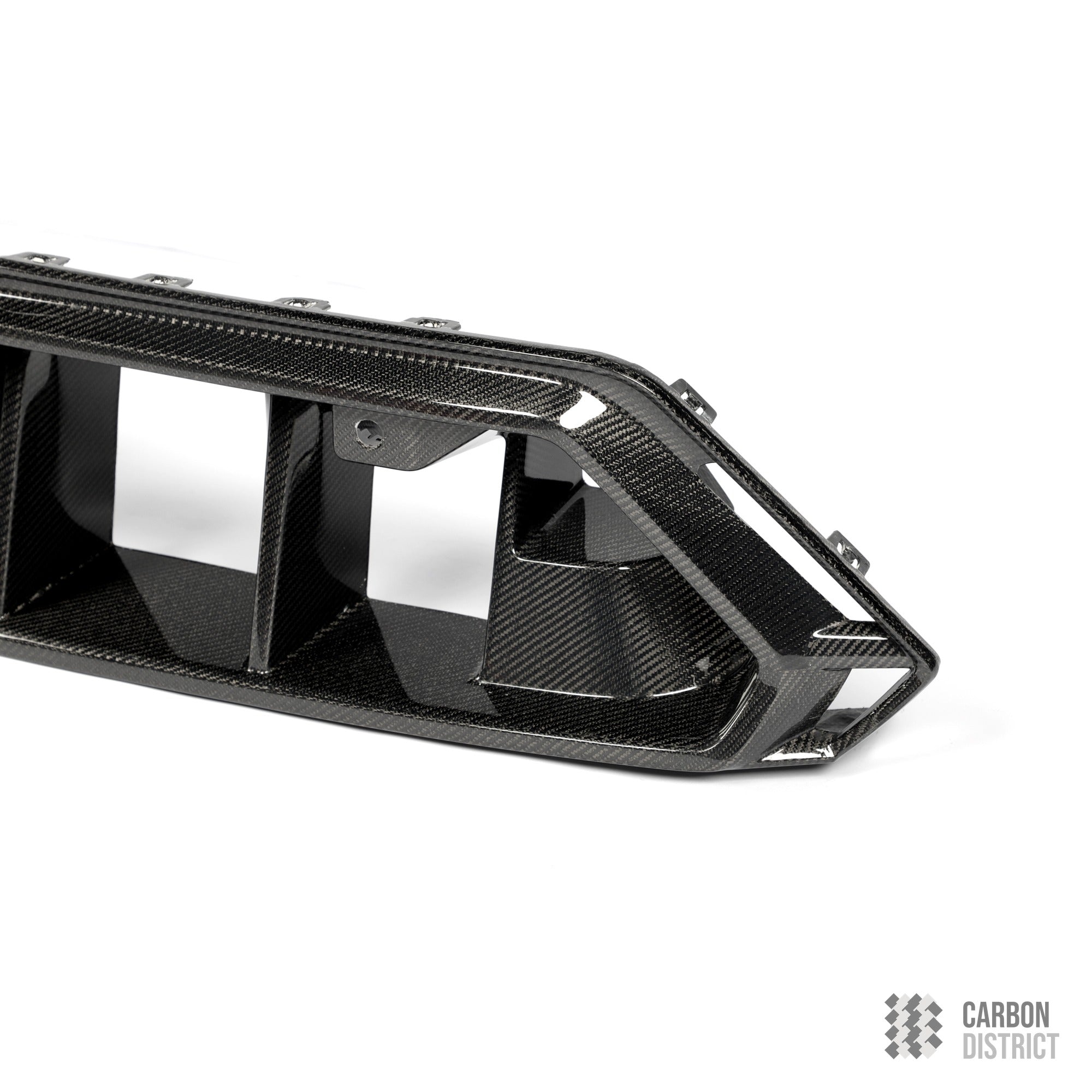 BMW M5 (G90/G99) carbon fibre front bumper insert — made to order in genuine carbon fibre