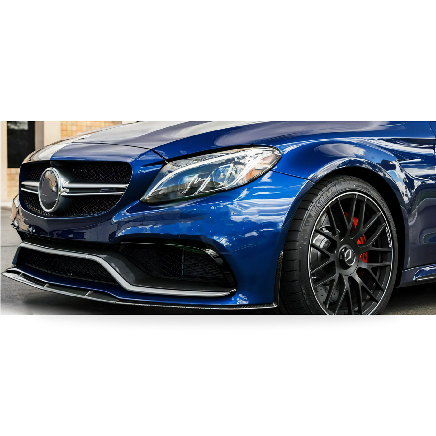 Mercedes C-Class (W205 Coupe) Carbon Fibre Front Lip