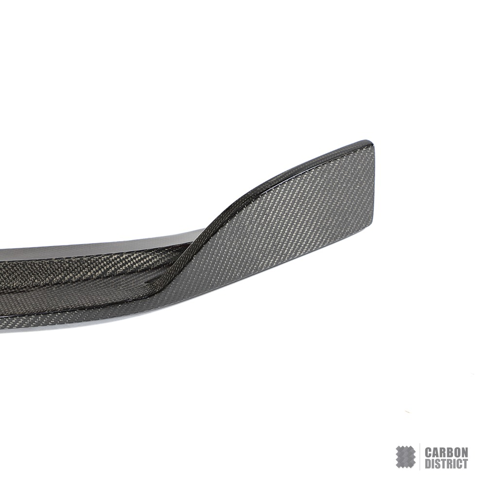 Audi A3 Hatchback (8V) carbon fibre front lip — fits 2012-2020