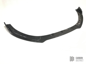 Audi A3/S3 Saloon (8V) carbon fibre front lip — 3K twill gloss finish