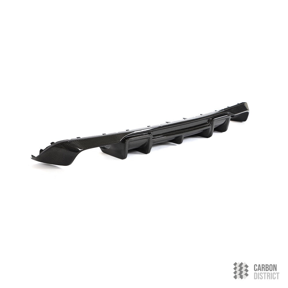 Audi A3/S3 Sportback (8V) carbon fibre rear diffuser — 3K twill gloss finish