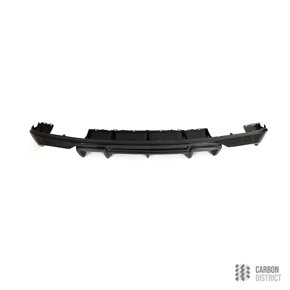 Audi A3/S3 Sportback (8V) carbon fibre rear diffuser — UV-stable gloss finish detail