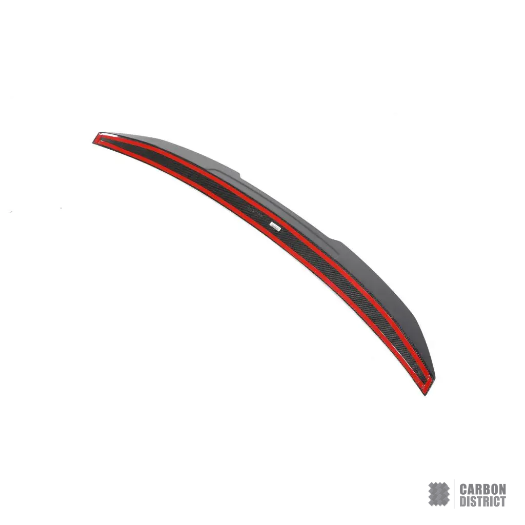 Audi A4/S4 (B9) carbon fibre spoiler (Boot Lid) — 3K twill gloss finish