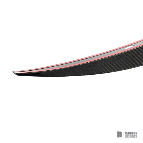 Audi A4/S4 (B9) carbon fibre spoiler (V4) — UV-stable gloss finish