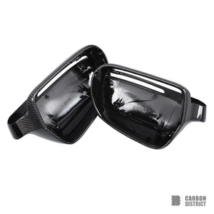 Audi A5 (B8.5) carbon fibre mirror caps — fits 2012-2016