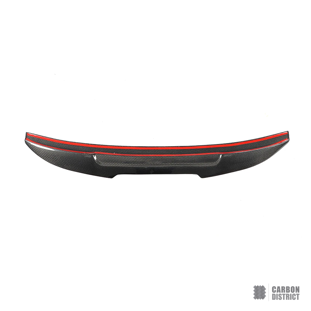 Audi A6 (C6) carbon fibre spoiler (V2) — UV-stable gloss finish detail