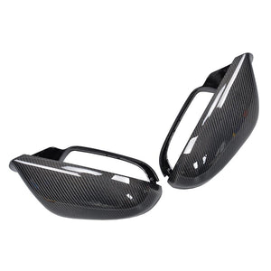 Audi A6/S6 (C7) carbon fibre mirror caps — fits 2012-2018