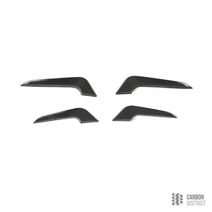 Audi RS3 (8Y) carbon fibre front canards — 3K twill gloss finish