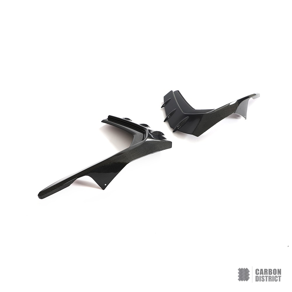 Audi A3/S3 (8Y) carbon fibre front bumper vent covers — made to order in genuine carbon fibre