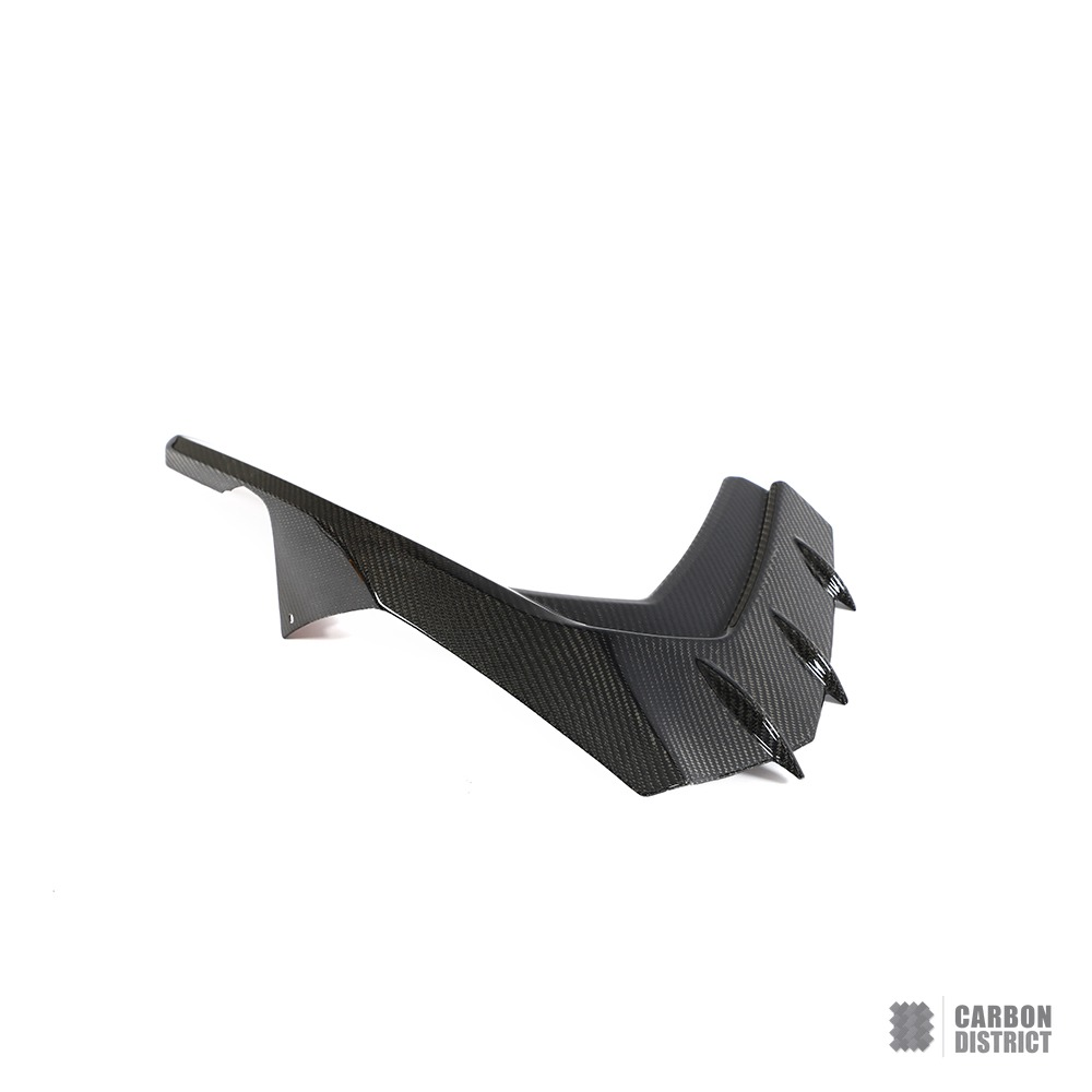 Audi A3/S3 (8Y) carbon fibre front bumper vent covers — UV-stable gloss finish detail