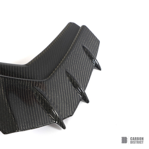 Audi A3/S3 (8Y) carbon fibre front bumper vent covers — full product view