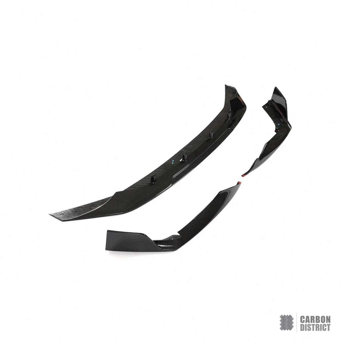 Audi RS6/RS7 (C8) dry carbon fibre front lip — dry carbon weave