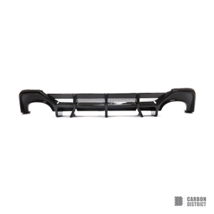 Audi RS6 / RS7 (C8) dry carbon fibre rear diffuser — UV-stable gloss finish