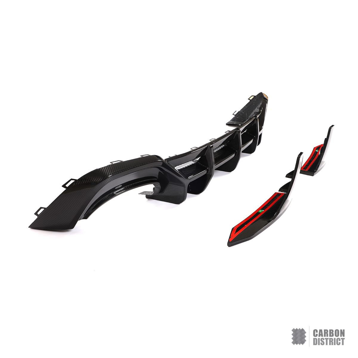 Audi RS6 / RS7 (C8) dry carbon fibre rear diffuser — fits 2019-2025